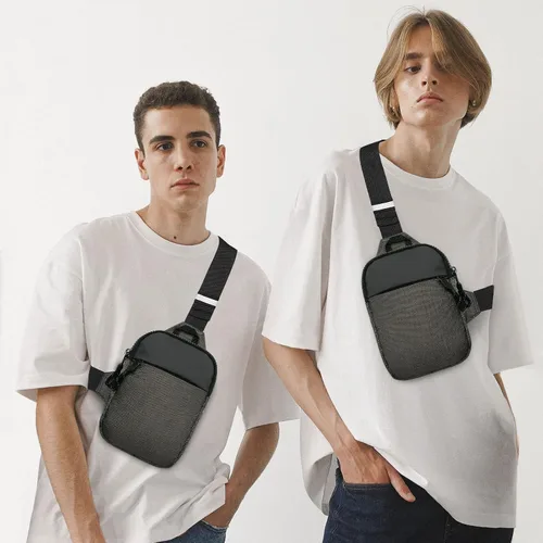 Vista 3 de Long Keeper Mini bolso bandolera Bolso cruzado pequeño impermeable para hombre y mujer, bolso casual para teléfono para viajes, senderismo