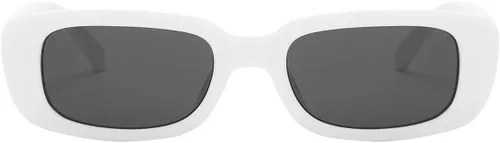 Vista 7 de BOJOD Gafas de sol rectangulares para mujer, gafas de sol retro a la moda, protección UV 400, gafas de marco cuadrado