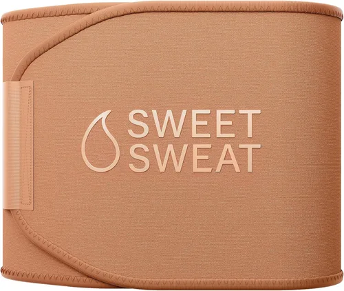 Vista 11 de Sweet Sweat - Faja reductora de cintura de la serie Toned - Cinturón de fitness premium para mejorar la sudoración para mujeres y hombres - 5 tallas