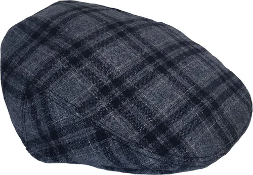 Vista 2 de Gorra de lana a cuadros con diseño de hiedra y pata de gallo a cuadros