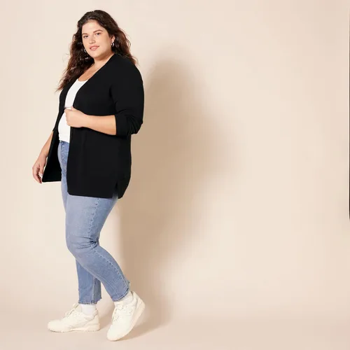 Vista 8 de Amazon Essentials - Suéter tipo cárdigan ligero con parte delantera abierta, para mujer (disponible en talla extragrande)