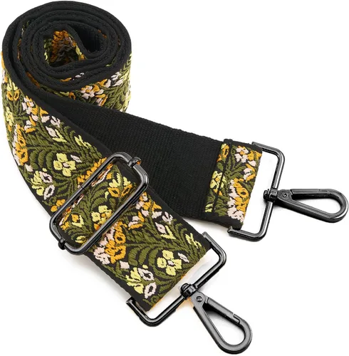 Vista 24 de ZOOEASS Hebillas de níquel Correa ancha para el hombro ajustable de repuesto para cinturón de pistola, hebilla de guitarra estilo bandolera
