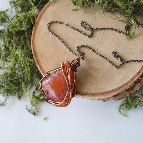 Vista 31 de Collar de cristal de piedra natal alternativo para mujer y hombre - plateado