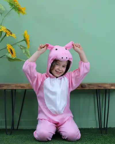 Vista 6 de Matissa Kids Animal Costume for Boys Girls Unisex Fancy Dress Party Outfit Cosplay