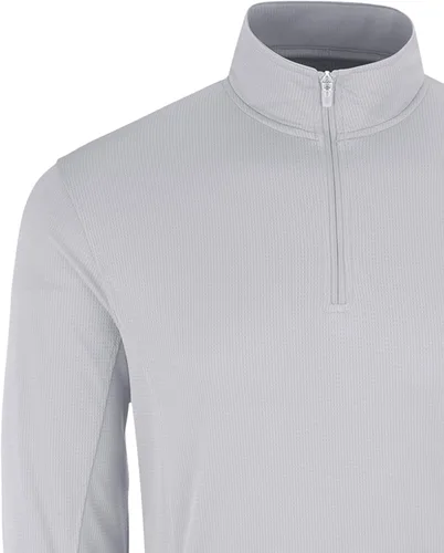 Vista 4 de Vantage Apparel NCAA Collegiate Micro Mesh Performance Gris Sudadera con cremallera de 1/4 para hombre