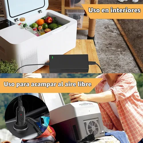 Vista 6 de Cable de alimentación compatible con Alpicool, Bodega, Euhomy, BougeRV, ARB, ICECO, Setpower, JoyTutus, cable de alimentación enfriador