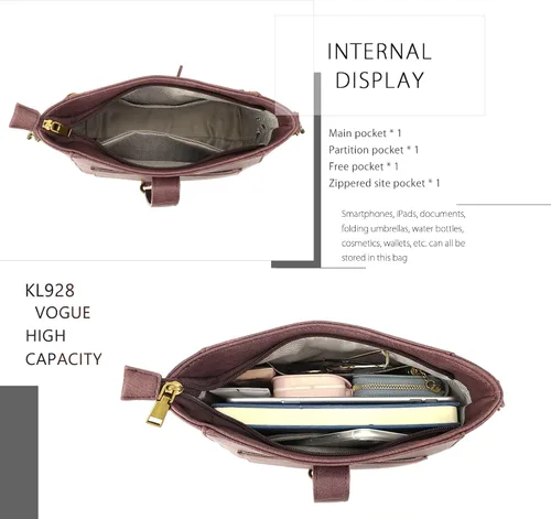 Vista 4 de KL928 Purses for Women Shoulder Handbags Crossbody Bag