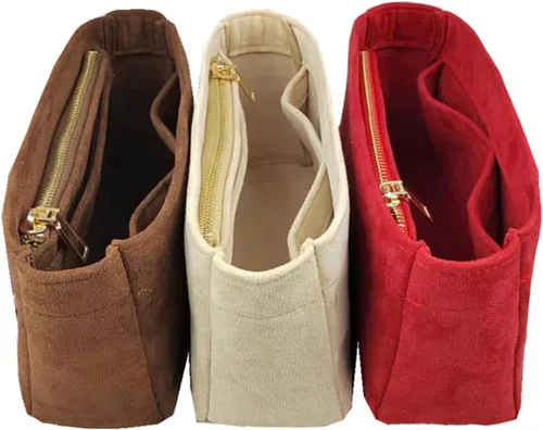 Vista 4 de Lckaey Inserto organizador de bolso, utilizado para el nuevo bolso de forro Diane stick liner bolsa de almacenamiento y clasificación2072Beige