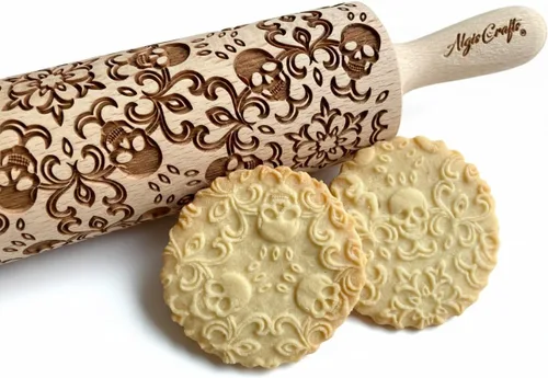 Vista 4 de Rodillo de grabado con láser para grabar galletas caseras de Halloween Algis Crafts