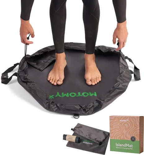 Vista 12 de IslandMat Wetsuit Changing Mat, Waterproof 2-in-1 Surf Bag, Heavy-Duty