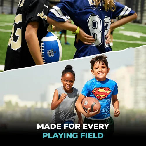 Vista 7 de PlayCoach Fútbol Juvenil en Tallas Junior y Peewee con 10 Rutas Básicas de Pase para Niños de 6 a 12 años - Aprobado por Drew Brees, Fútbol de Cuero