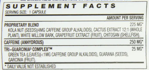 Vista 8 de Stacker 3 - Quemador de grasa metabolizante con quitosano, cápsulas, botella de 100