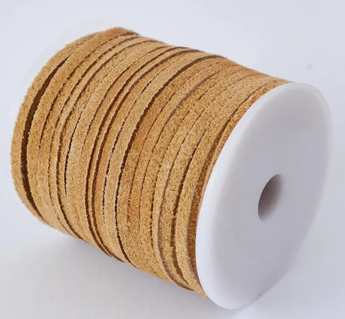 Vista 2 de Encaje de gamuza, 1/8" x 27 yardas (beige)