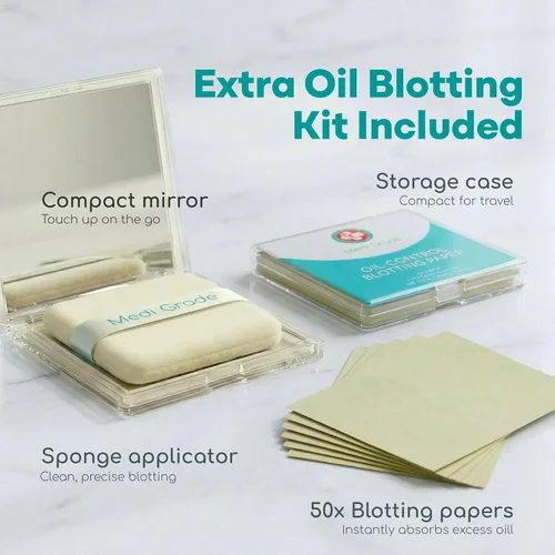 Vista 6 de Kit de herramientas de eliminación de puntos negros de grado medio con 50 papeles secantes de control de aceite Stainless steel blackhead