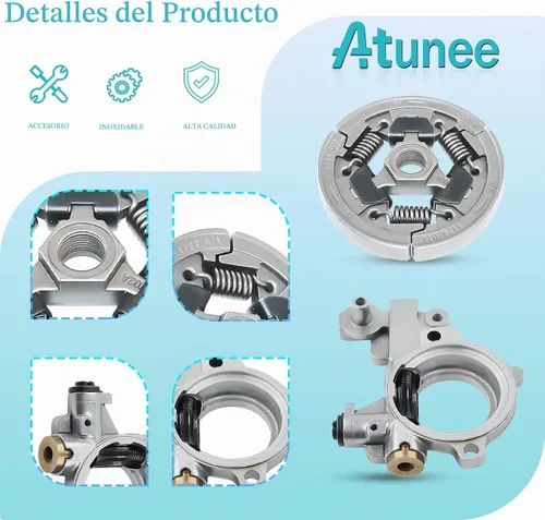 Vista 5 de 3/8"-7T Kit de bomba de aceite de rueda dentada de tambor de embrague para Stihl 044 046 MS341 MS361 MS362 MS362C MS380 MS381 MS441 MS460 motosierra