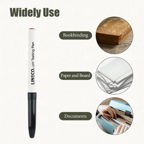 Vista 8 de Lineco Pluma de prueba de pH para productos de papel o cartón.