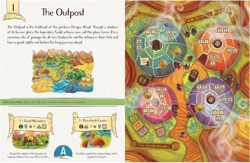 Vista 5 de Matagot Almanac The Dragon Road - Juego de mesa para adultos y adolescentes, juego de mesa de estrategia, juego de aventura, para edades de 14 años