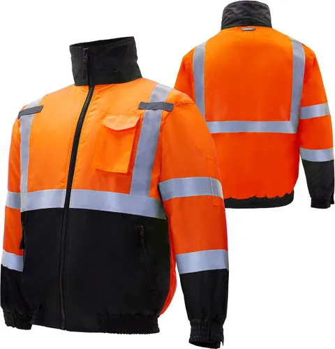 Vista 2 de Jorestech- Chaqueta impermeable de alta visibilidad ANSI/ISEA 107-2015 Clase 3, nivel 2.
