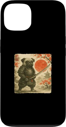 Vista 7 de Pug Samurai Japanese Warrior Costume Sumi-e Art Funny Case for iPhone 17