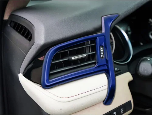 Vista 9 de Xotic Tech - Cubierta de salida de aire para salpicadero de aire, lado izquierdo del conductor, color azul, compatible con Camry 2018-2024