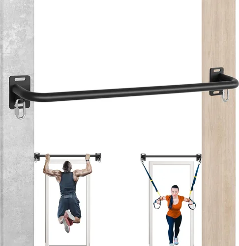 Vista 9 de Wall Mounted Pull Up Bar - Heavy Duty Chin Up Bar, Pull-Up Bar for Garage, Joist, Wall Mount - Multifunctional Fitness Bar, Supports up to 600 Lbs