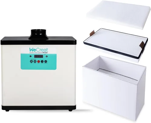 Vista 6 de WECREAT 1 pieza de repuesto de filtro HEPA mediano – Accesorios de repuesto de filtro de 14.4 x 6.9 pulgadas para extractor de humo de soldadura