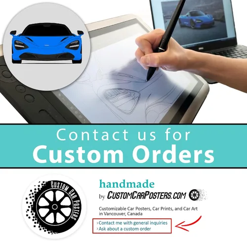 Vista 6 de Custom Car Posters Póster hecho a mano compatible con Chevy Corvette Generations e impresión de Chevrolet Corvette (C1 C2 C3 C4 C5 C6 C7 C8) – 2A.