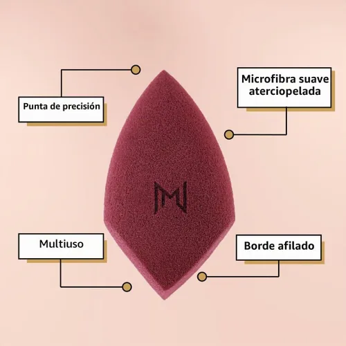 Vista 4 de NATASHA MOOR Licuadora de maquillaje "Warrior" - Microfibra aterciopelada