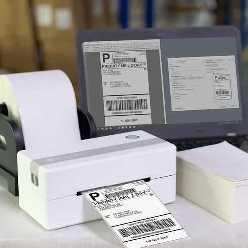 Vista 6 de Memoking Rollo de etiquetas térmicas de 4 x 6 pulgadas, etiquetas de envío térmico directo, etiquetas de paquete compatibles con Rollo Phomemo