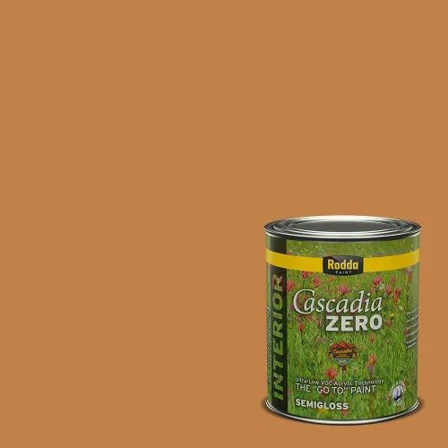 Vista 218 de Rodda Paint CASCADIA ZERO - Pintura plana e imprimación para interiores en uno, cuarto de galón, crema de ballet