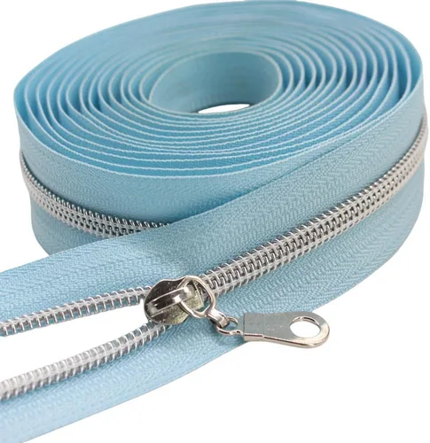 Vista 15 de YaHoGa #5 Cremalleras metálicas de nailon color latón antiguo de The Yard Bulk Cinta beige de 10 yardas con 25 unidades de tiradores para costura