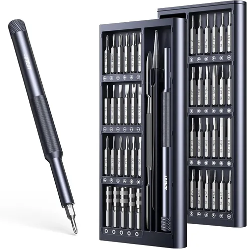 Vista 9 de JOREST Juego de destornilladores de precisión 25 en 1, mini kit de herramientas de reparación con Torx para Macbook, computadora, laptop, iPhone