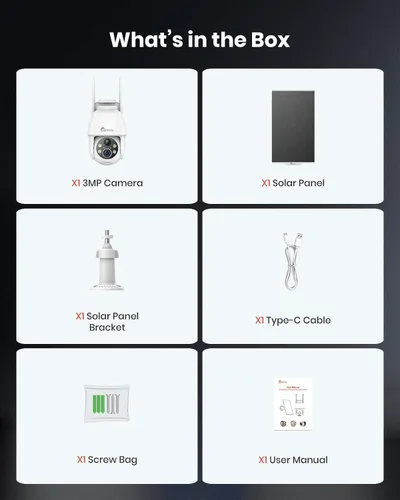 Vista 8 de Cámaras de seguridad solares inalámbricas para exteriores 2K, cámaras WiFi autocargadas para seguridad del hogar alimentadas por batería, visión