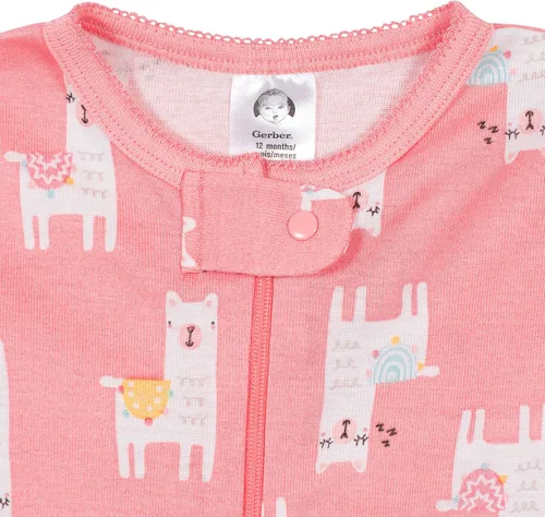 Vista 4 de Gerber Pijama con pies para bebé niña (2 unidades)