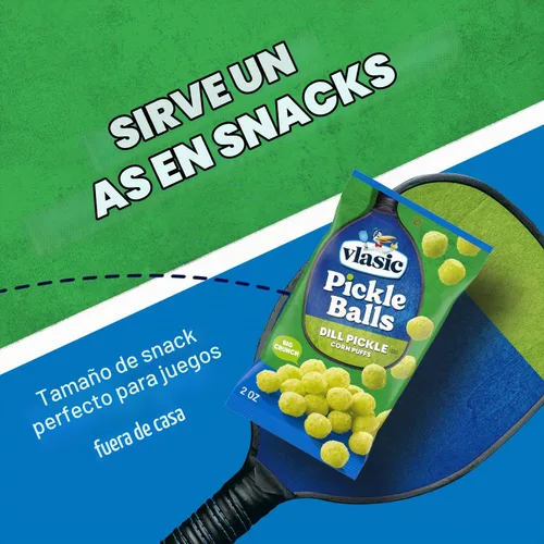 Vista 7 de Vlasic - Bolas de maíz inflado con sabor a pepinillo escabechado en eneldo, relleno de bota de Navidad, 2 onzas, (paquete de 12 unidades)