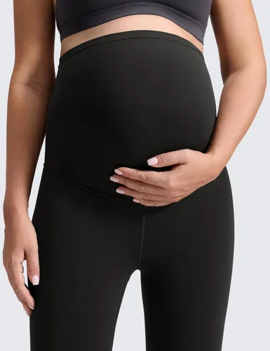 Vista 6 de CRZ YOGA Butterluxe - Leggings de maternidad sobre el vientre de 25 pulgadas, pantalones suaves para entrenamiento, yoga y embarazo
