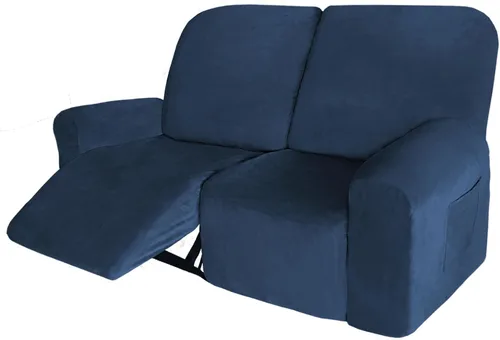 Vista 16 de 4 fundas de terciopelo grueso para silla reclinable, funda elástica para sofá reclinable de cuero, para sofá reclinable de casa rodante