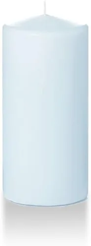 Vista 117 de Yummi - Velas redondas de pilar blancas de 3 pulgadas x 4 pulgadas, 3 por paquete