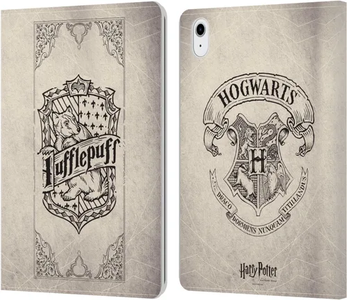 Vista 10 de Head Case Designs Funda de piel con licencia oficial de Harry Potter Gryffindor Parchment Sorcerer's Stone I, tipo cartera compatible con Apple iPad