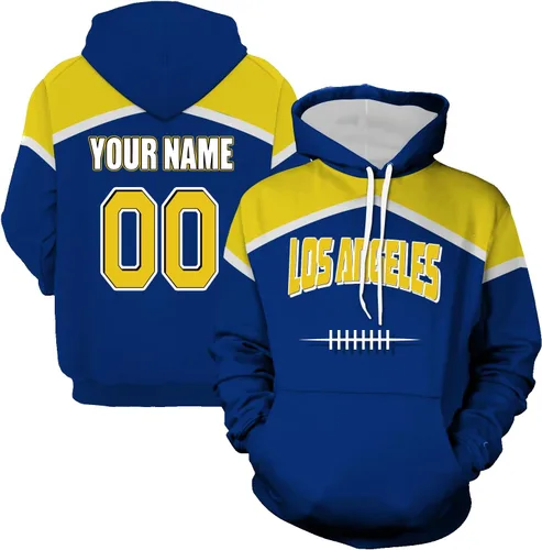 Vista 7 de Sudaderas con capucha personalizadas para hombre, regalos para fanáticos de la ciudad del fútbol, para mujeres, hombres, jóvenes, con nombre y número