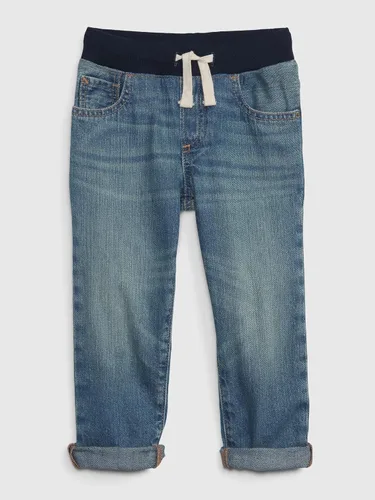 Vista 4 de GAP Jeans ajustados de cintura acanalada para niños