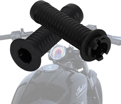 Vista 6 de Empuñaduras de manillar para acelerador y embrague Riot Hand Grip compatibles con Indian Scout 2015-2021