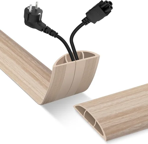 Vista 19 de Cubierta para cable de piso, protector de cable, 0.63 pulgadas de ancho x 0.31 pulgadas de alto, cubierta de alambre para cables de extensión