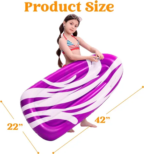 Vista 6 de JOYIN Paquete de 2 tablas inflables para toboganes de agua, piscina flotante, aprende a nadar, juguete divertido de verano para niños
