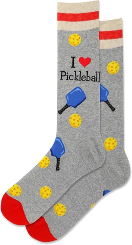 Vista 34 de Hot Sox Calcetines deportivos y atléticos divertidos para hombre, paquete de 1 par, regalos de moda novedosos y divertidos Por encima del par