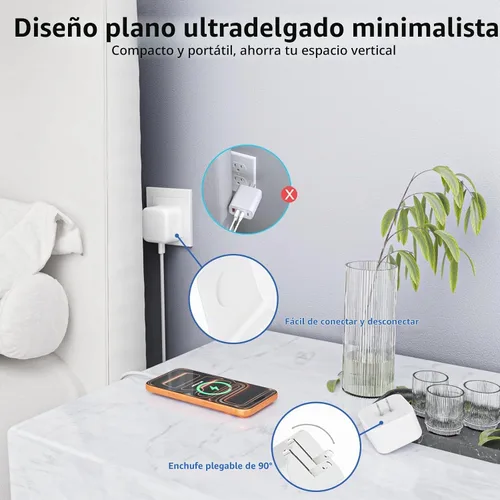Vista 4 de Paquete de 2 cargadores rápidos para iPhone 17/16/15, adaptador dinámico Apple USB C de 40W con cable tejido de carga rápida tipo C-C de 60W máximo