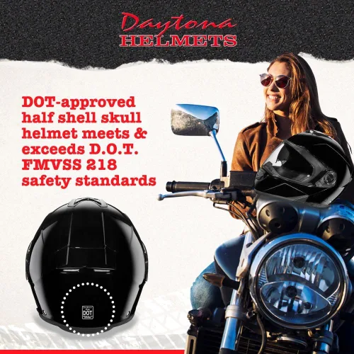 Vista 3 de Daytona Helmets Glide - Casco modular de motocicleta – Casco de motocicleta abatible aprobado por DOT – Casco de motocicleta de cara completa listo