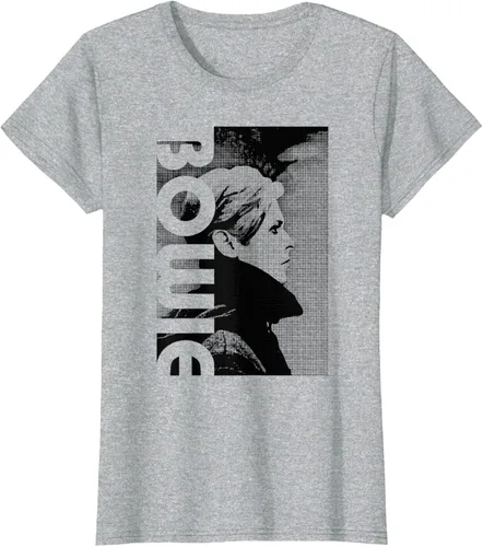 Vista 7 de David Bowie - Camiseta de perfil bajo, Gris Gris Oscuro