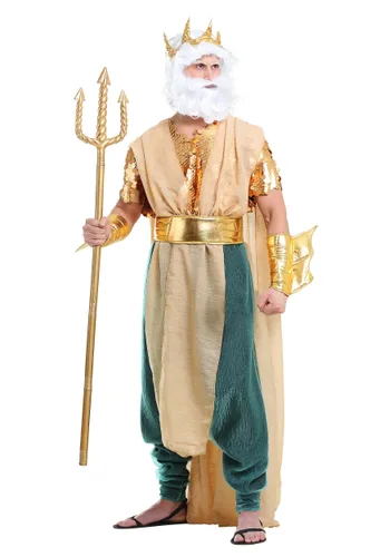 Vista 6 de Disfraz de Poseidon para hombre Multicolor