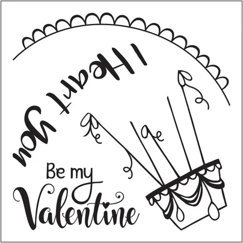 Vista 4 de Sizzix Framelits Troquel con sellos I Heart You, multicolor